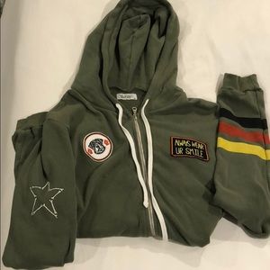 Lauren Moshi zip up sweatshirt